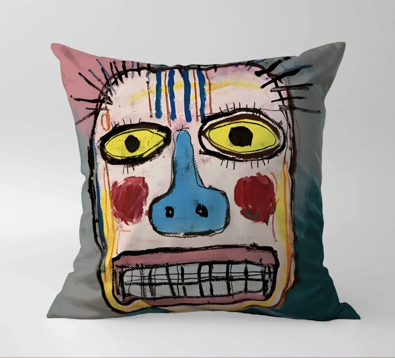 Jean Basquiat - Abstract Painting cuscino da Gage Gottlieb