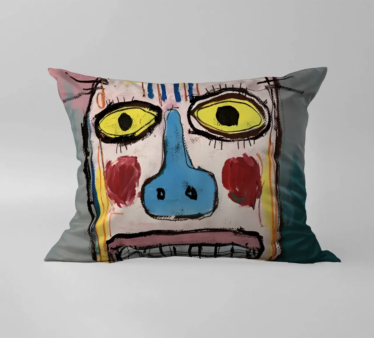 Jean Basquiat - Abstract Painting cuscino da Gage Gottlieb