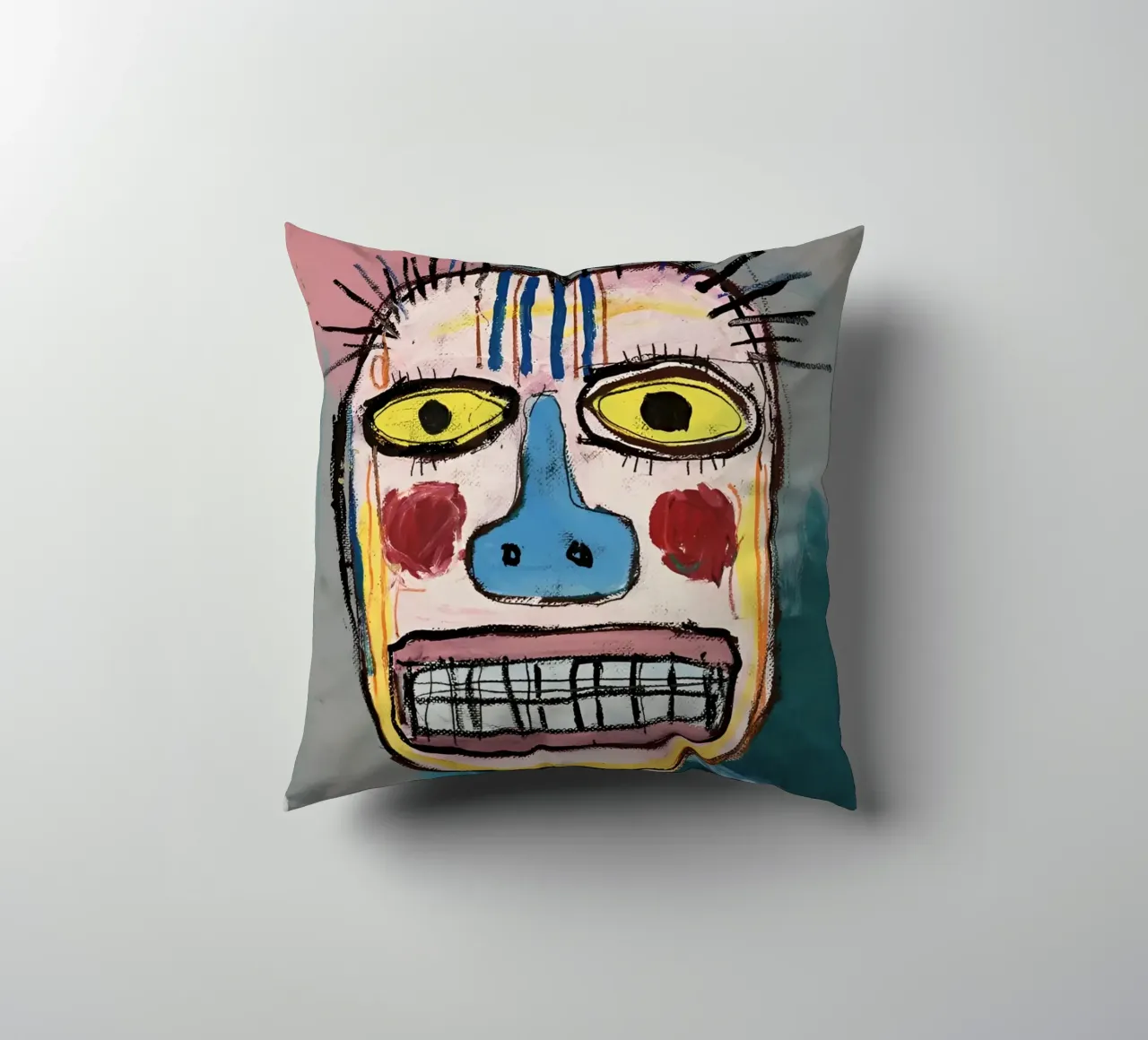 Jean Basquiat - Abstract Painting cuscino da Gage Gottlieb