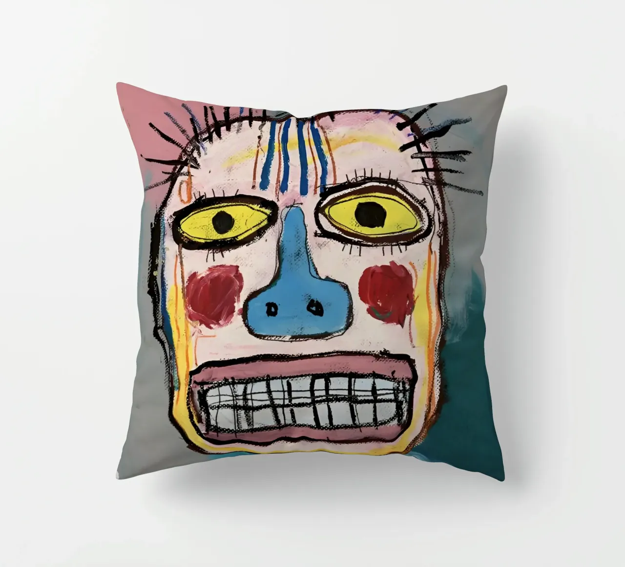 Jean Basquiat - Abstract Painting cuscino da Gage Gottlieb
