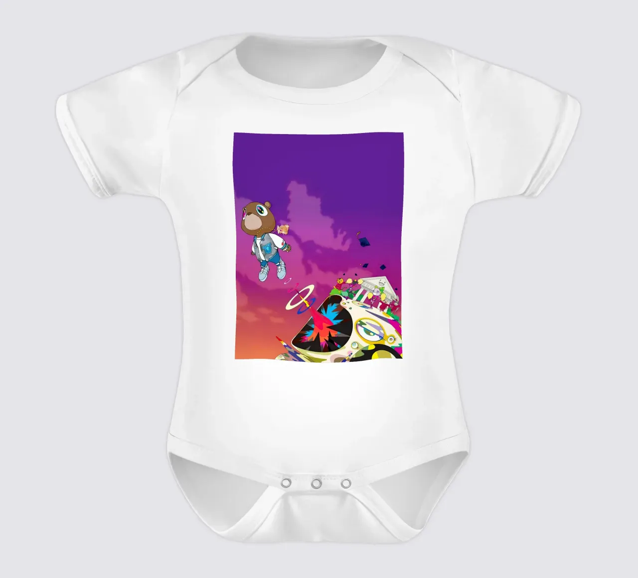 Kanye West short-sleeve baby romper by Musadad Shop