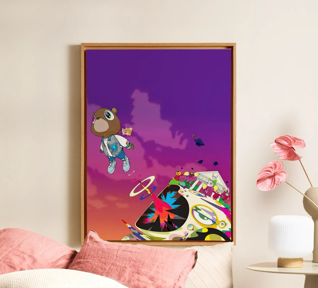 Kanye West canvas met Baklijst van Musadad Shop
