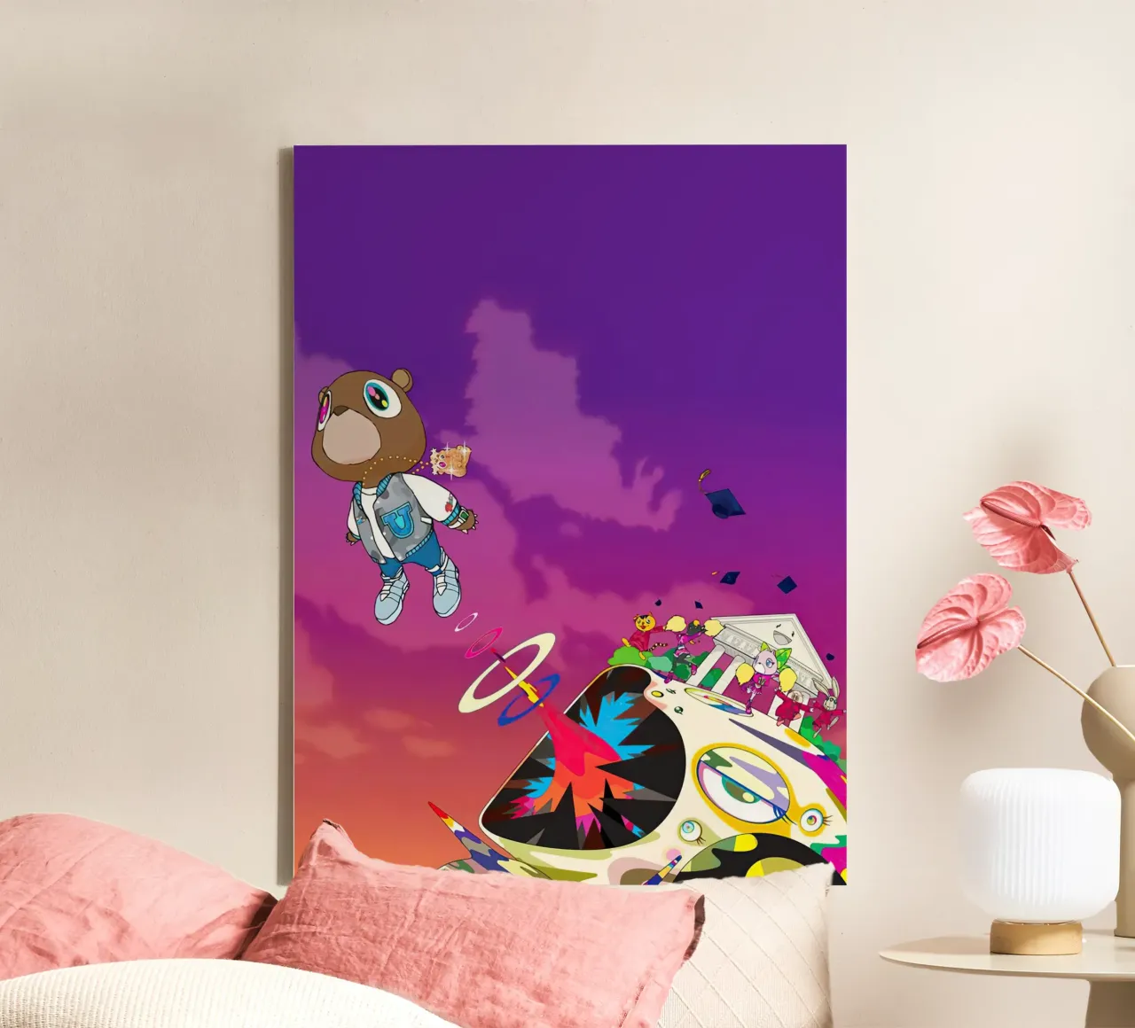 Kanye West canvas met Baklijst van Musadad Shop