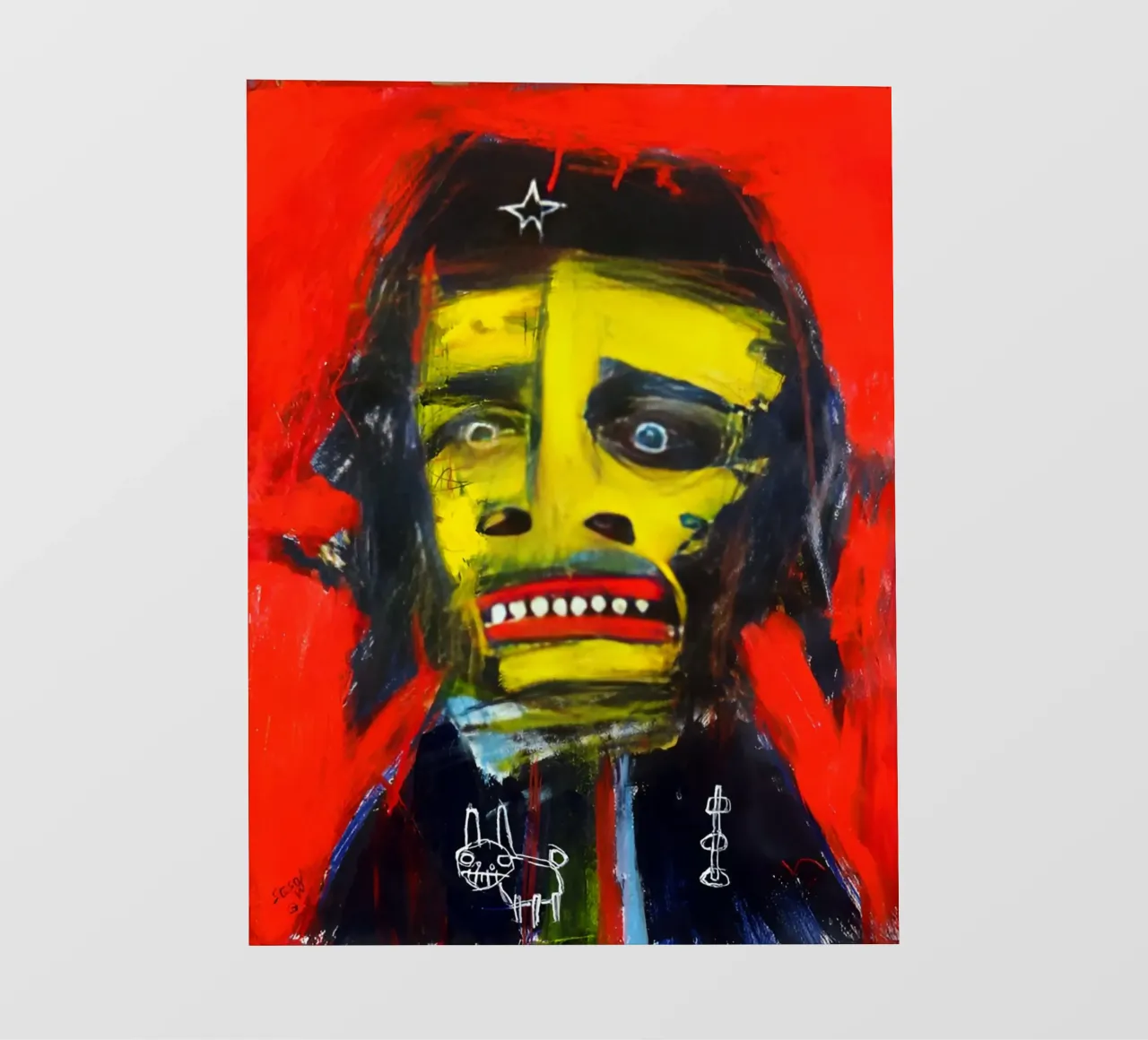 Jean basquiat - Abstract Painting Art pvc cover by Gage Gottlieb