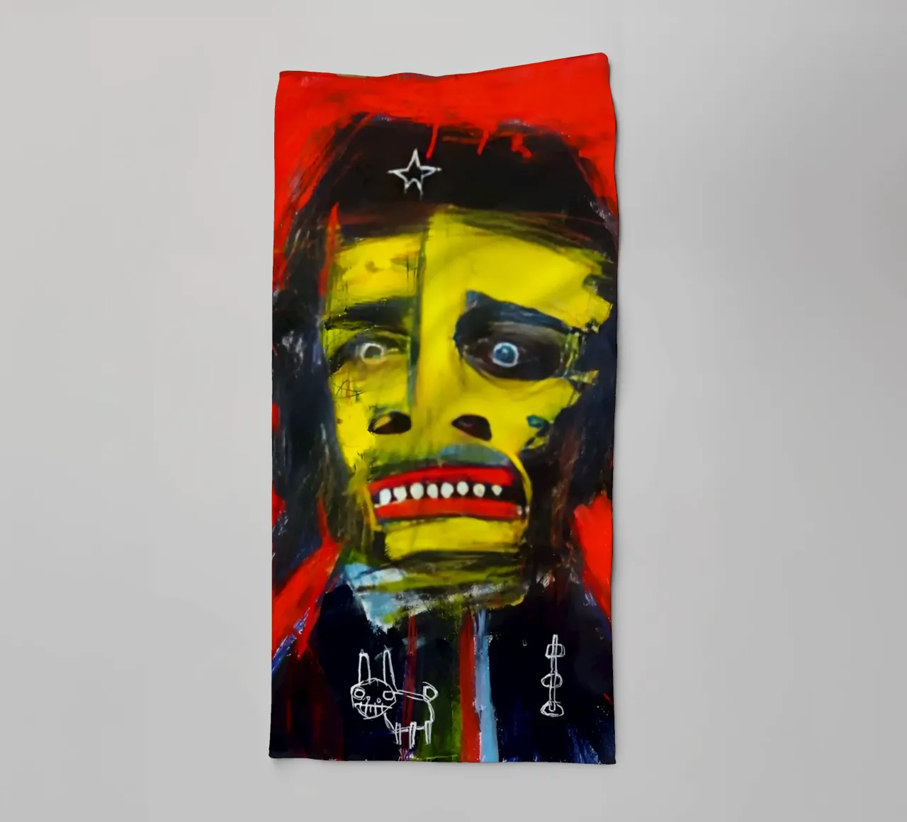Jean basquiat - Abstract Painting Art asciugamano da bagno da Gage Gottlieb