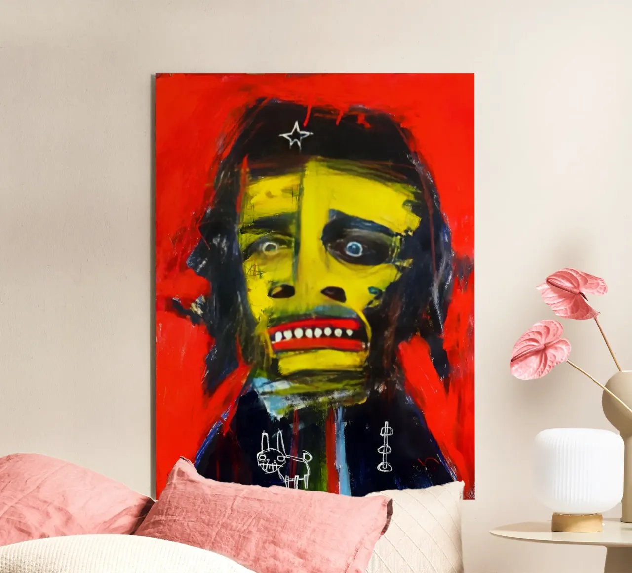 Jean basquiat - Abstract Painting Art alluminio dibond da Gage Gottlieb