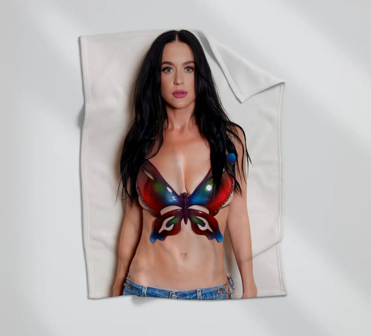 Katy Perry fleece blanket by Musadad Shop
