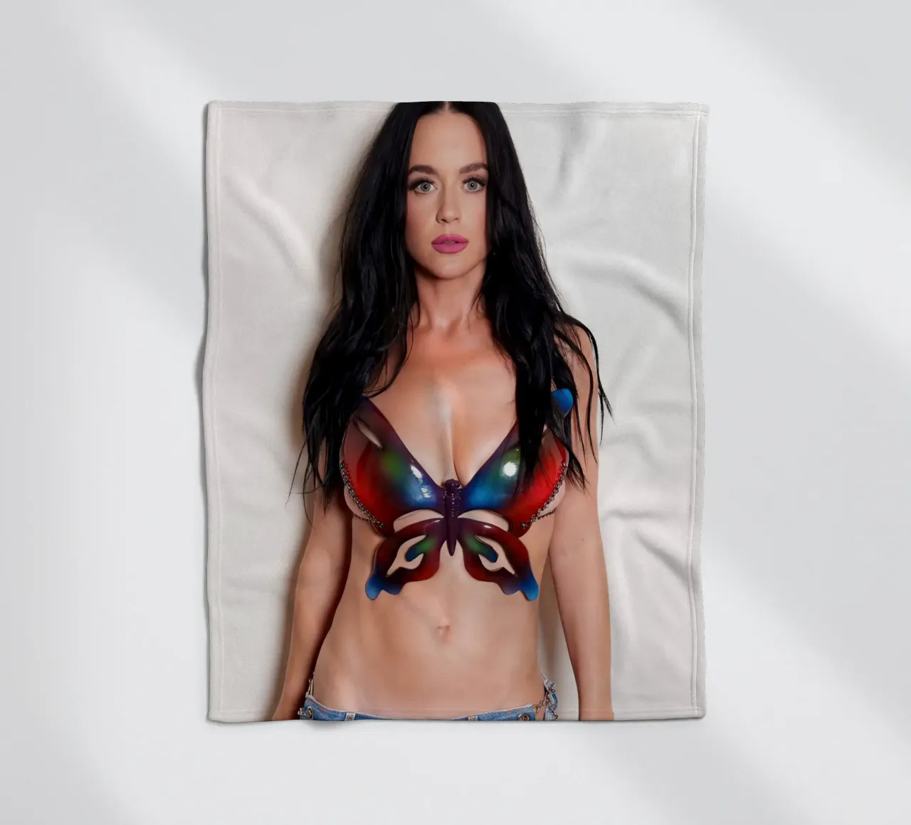 Katy Perry fleece blanket by Musadad Shop