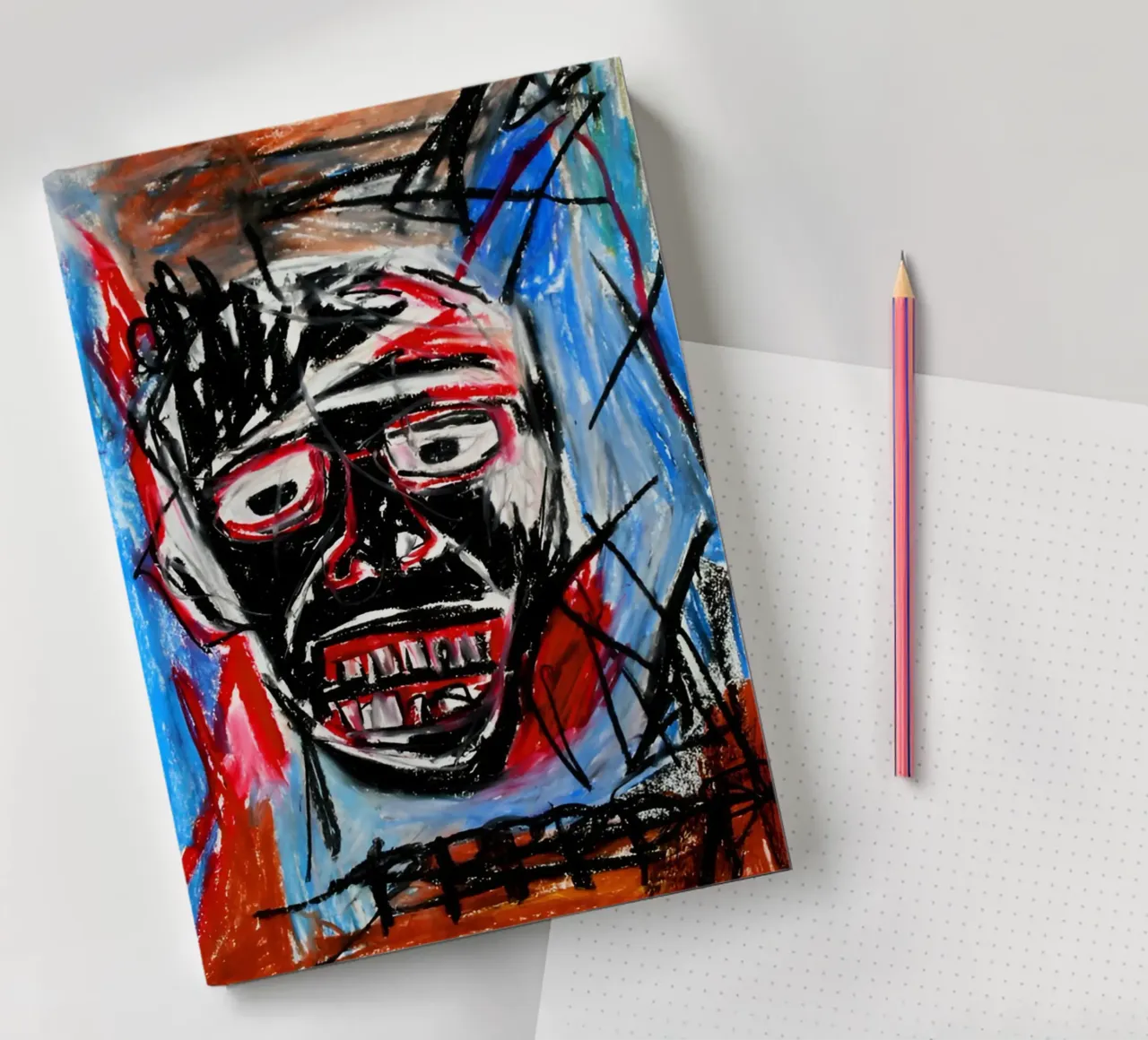 Michel Basquiat - Abstract Colorful diario da Gage Gottlieb