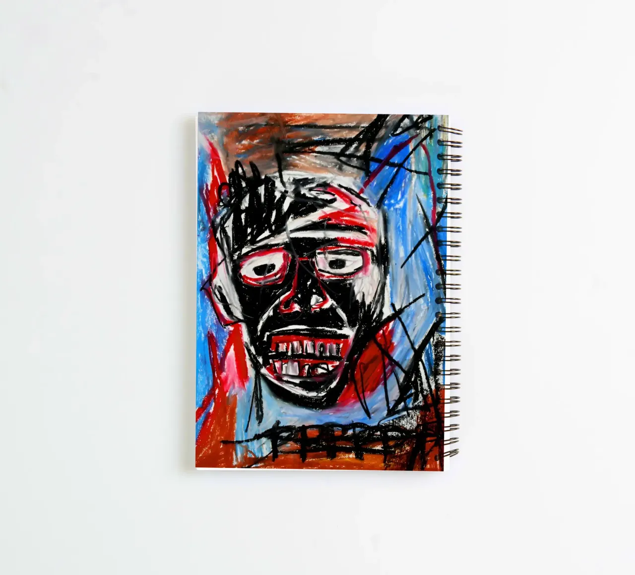 Michel Basquiat - Abstract Colorful diario ad anelli da Gage Gottlieb
