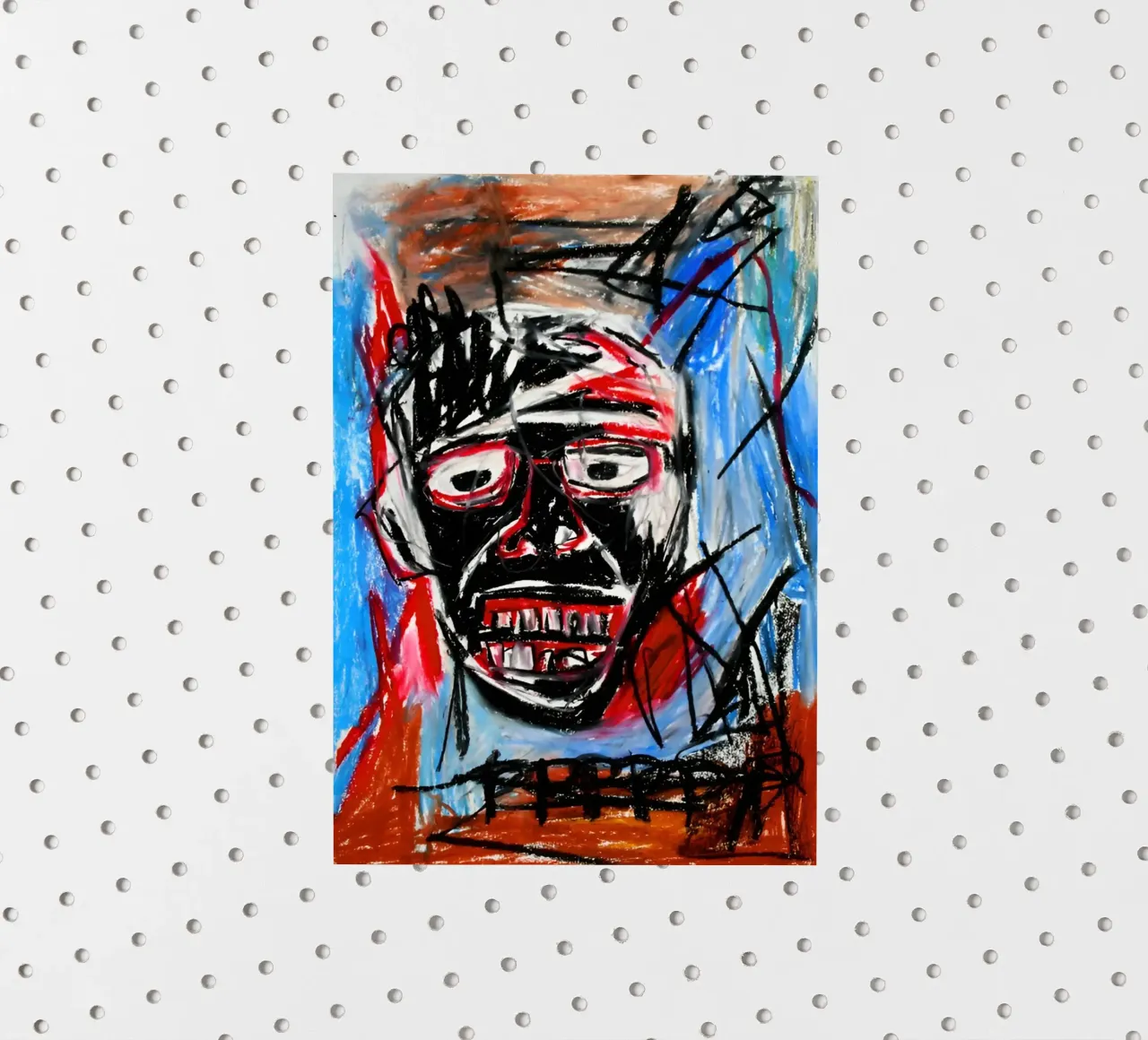 Michel Basquiat - Abstract Colorful adesivo da Gage Gottlieb