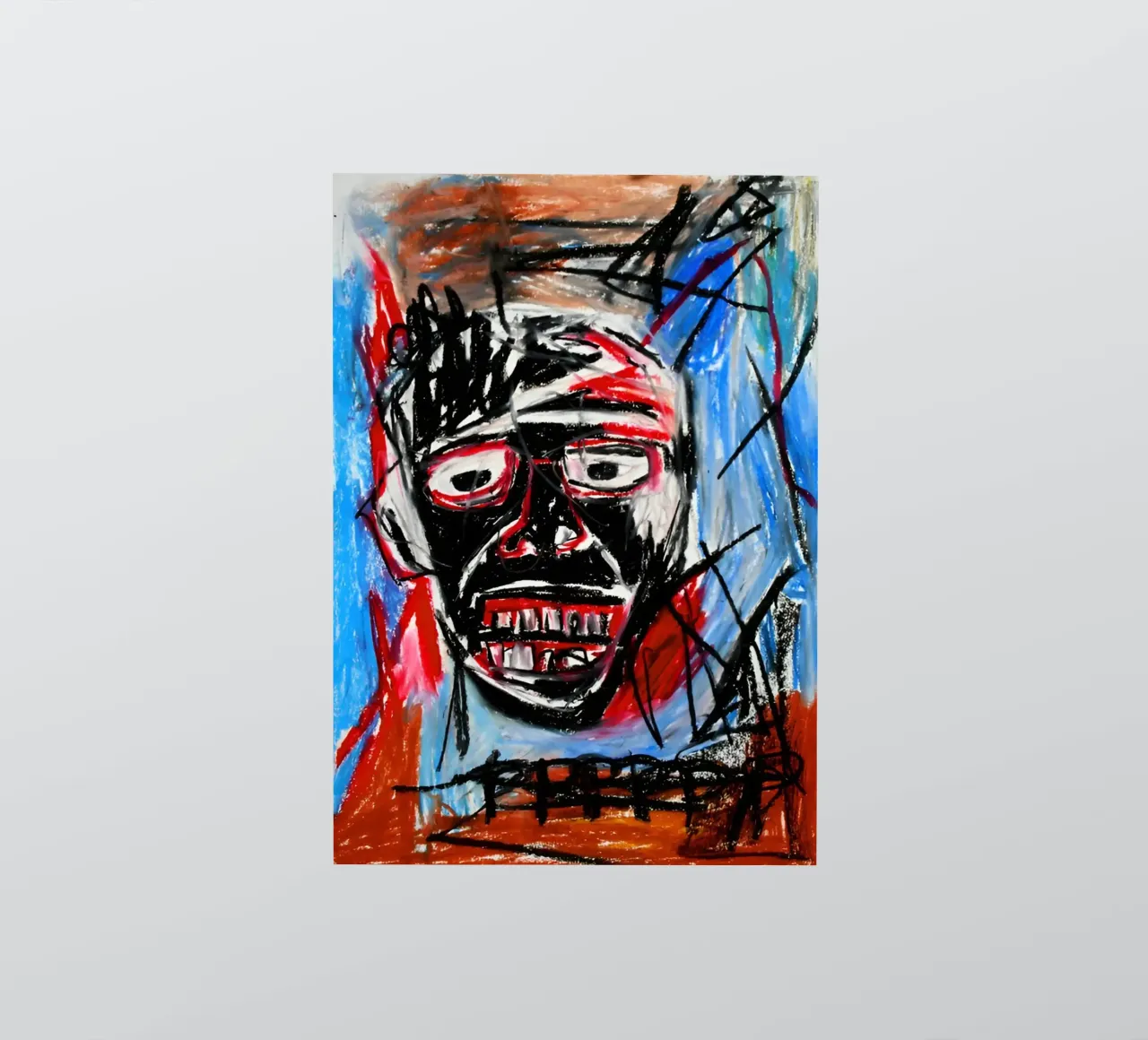 Michel Basquiat - Abstract Colorful adesivo da Gage Gottlieb