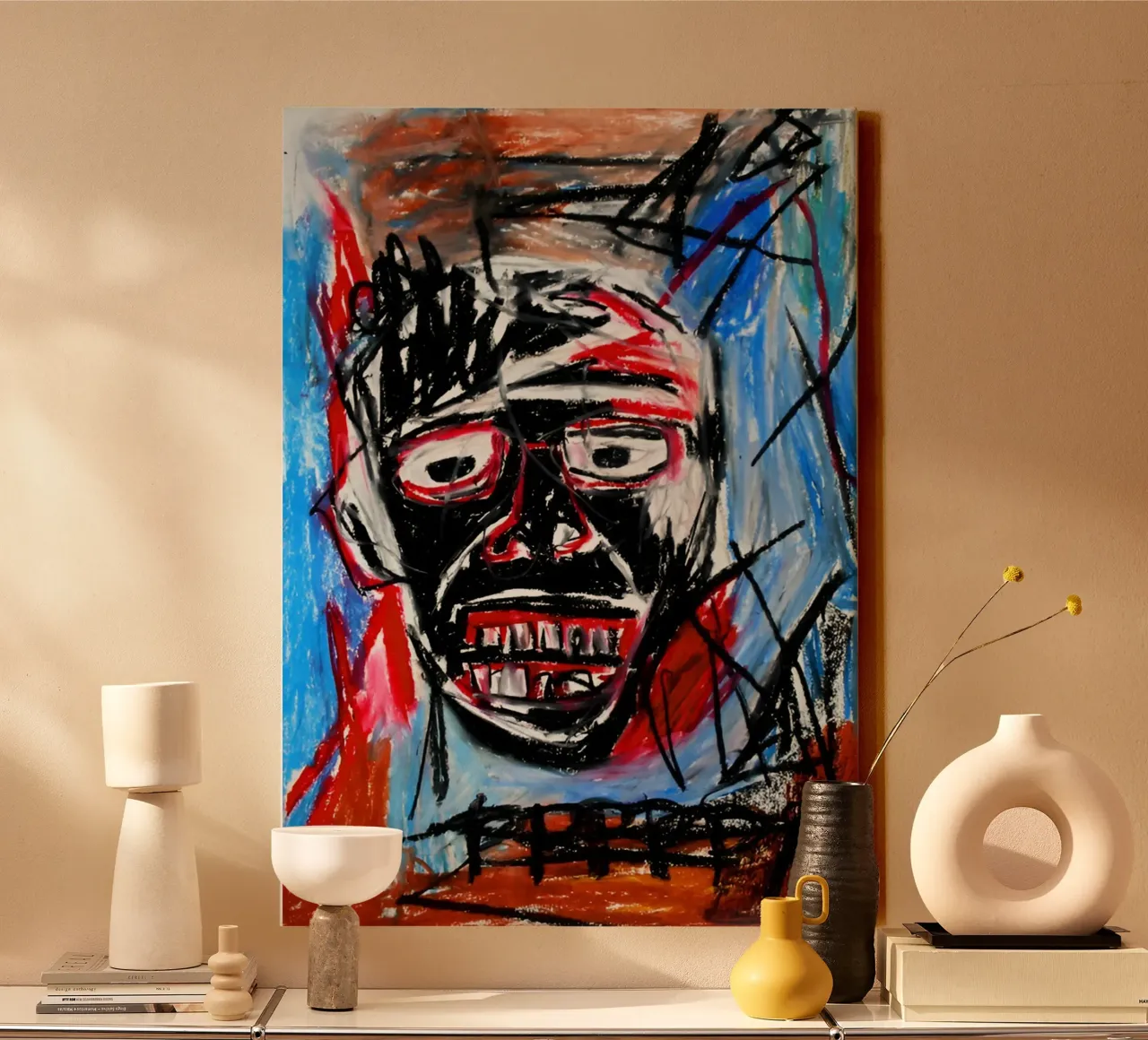 Michel Basquiat - Abstract Colorful tela da Gage Gottlieb