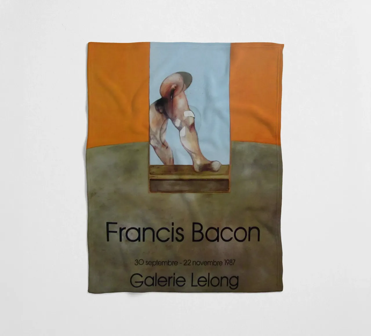 Bacon, Untitled, 1987 fleece blanket by Collins Shop