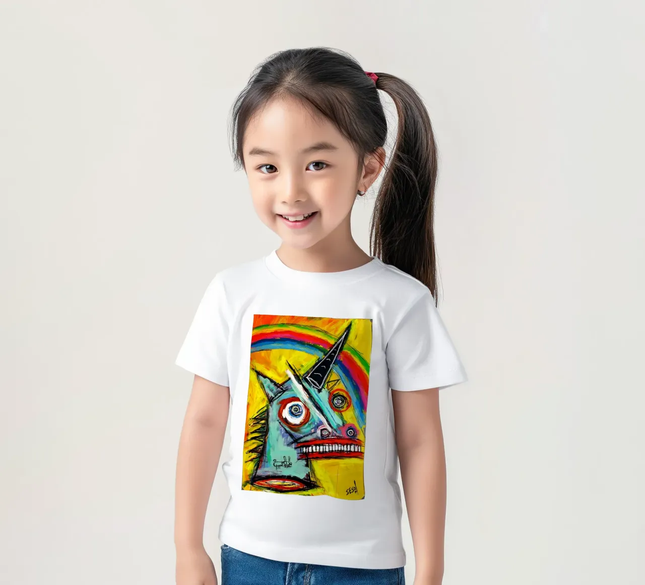 Michel basquiat - Abstract Painting Part 2 t-shirt bambini da Gage Gottlieb