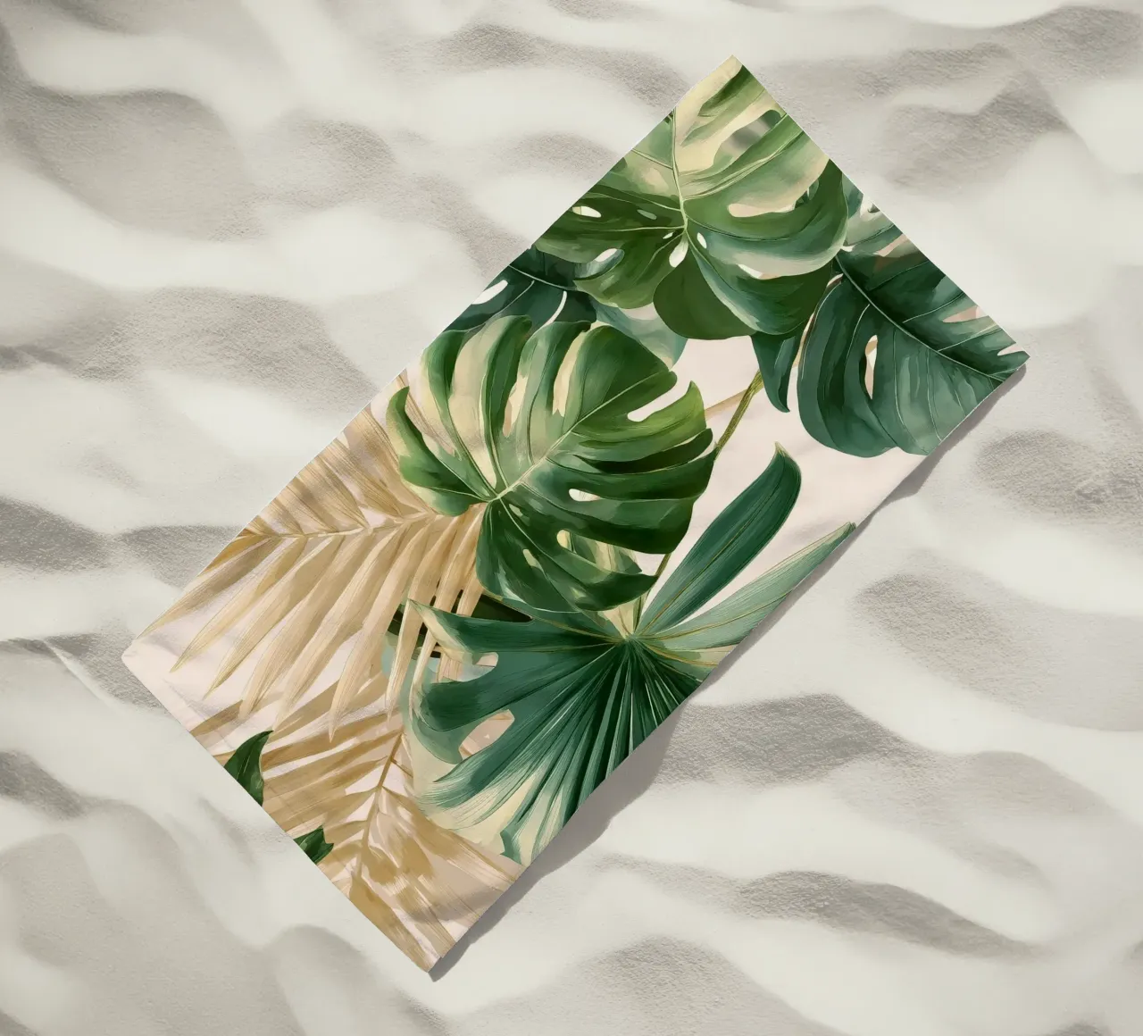Foglie di Monstera telo mare da Studio Verde