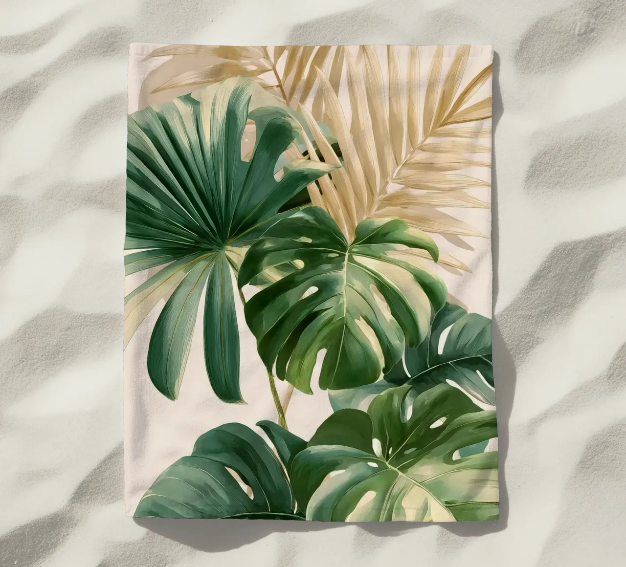 Foglie di Monstera telo mare da Studio Verde