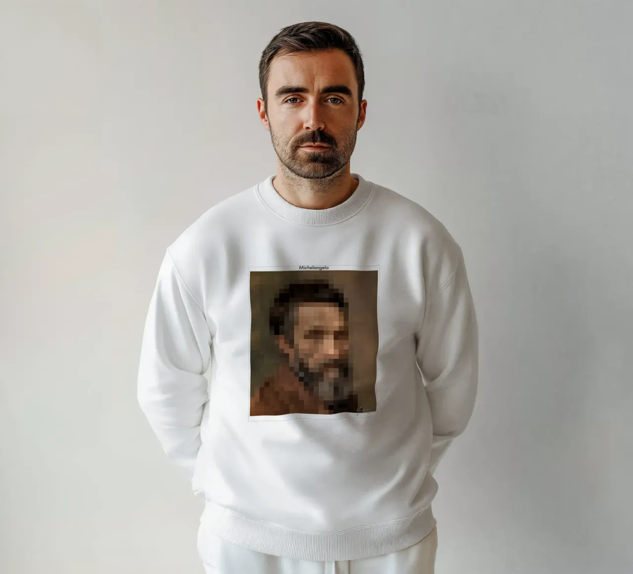 Vintage Art Michelangelo sweatshirt by https://www.juniqe.com/uk/shop/Henndraws
