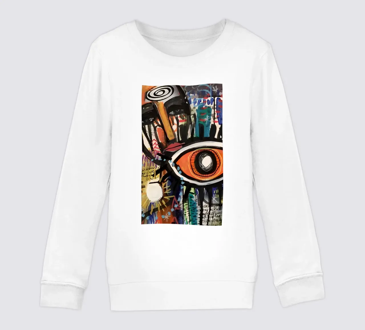Michel Basquiat - Artists Art Painting kids sweatshirt by Gage Gottlieb
