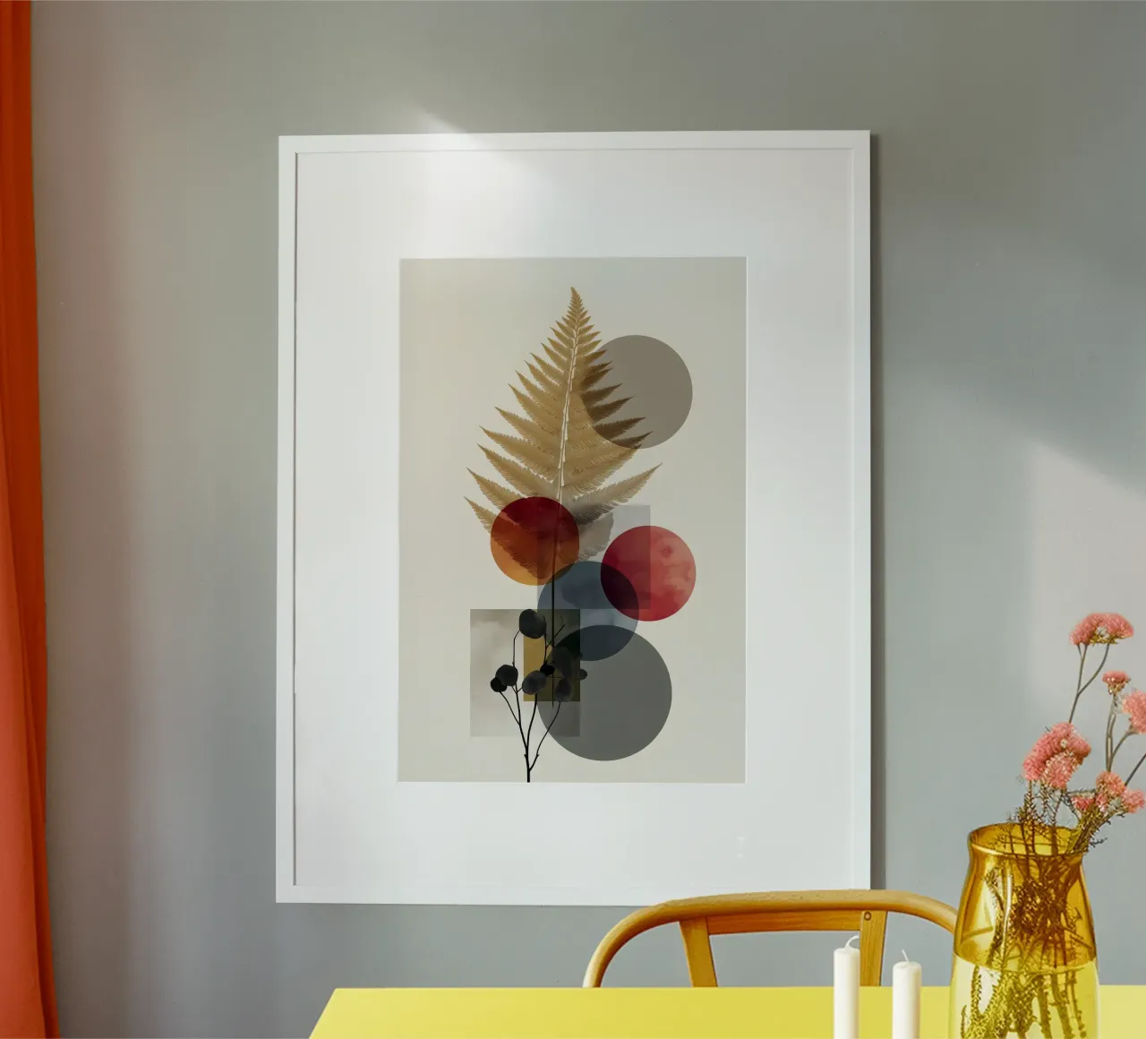 Kleurrijke abstracte kunst poster van Studio Verde