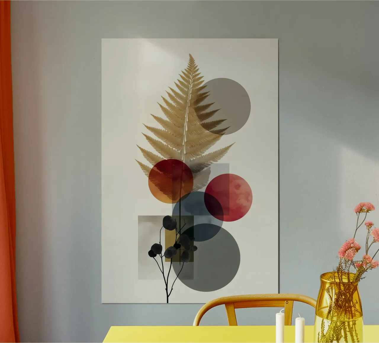 Kleurrijke abstracte kunst poster van Studio Verde