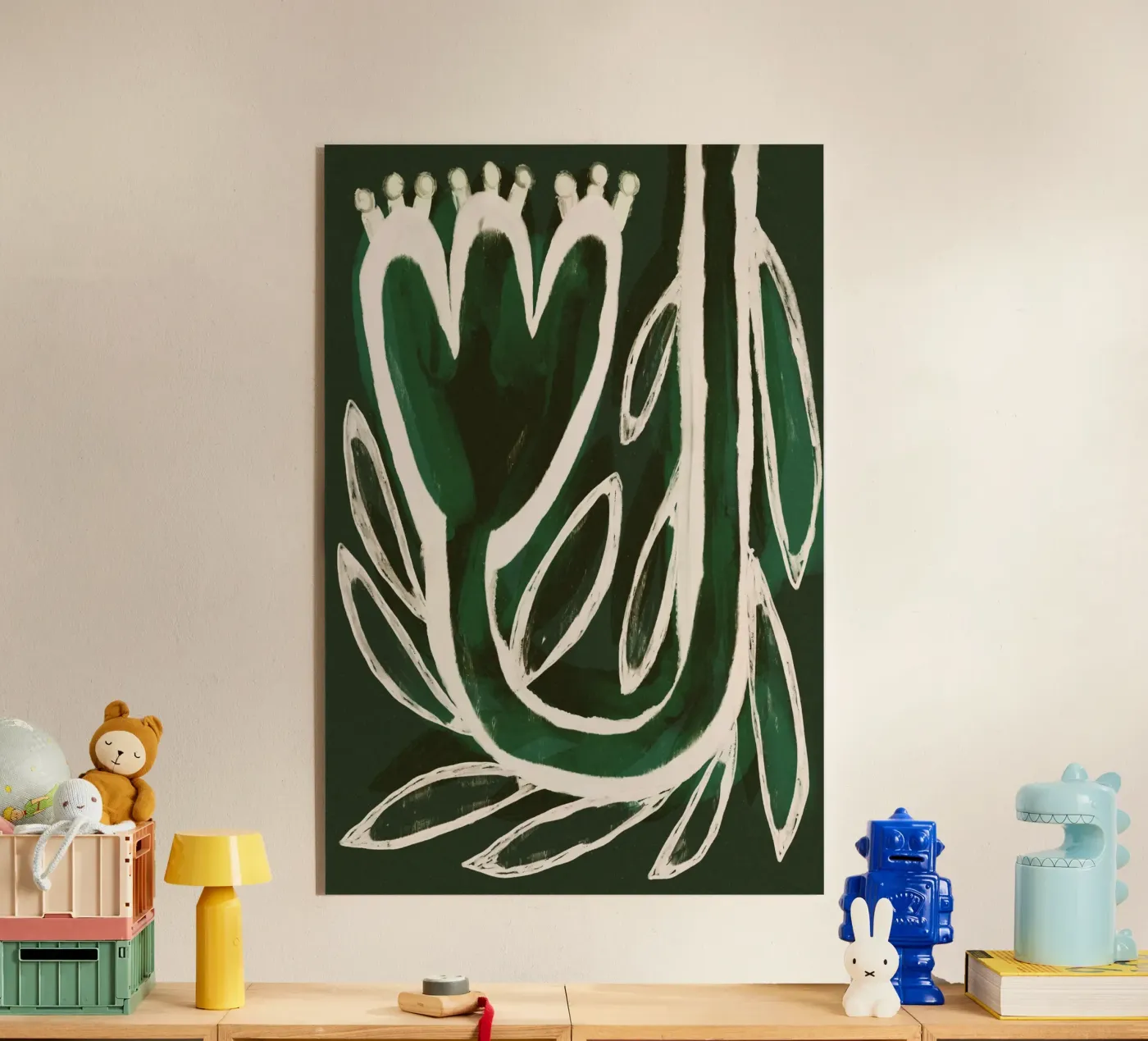 Upwards (Green) acryl van treechild