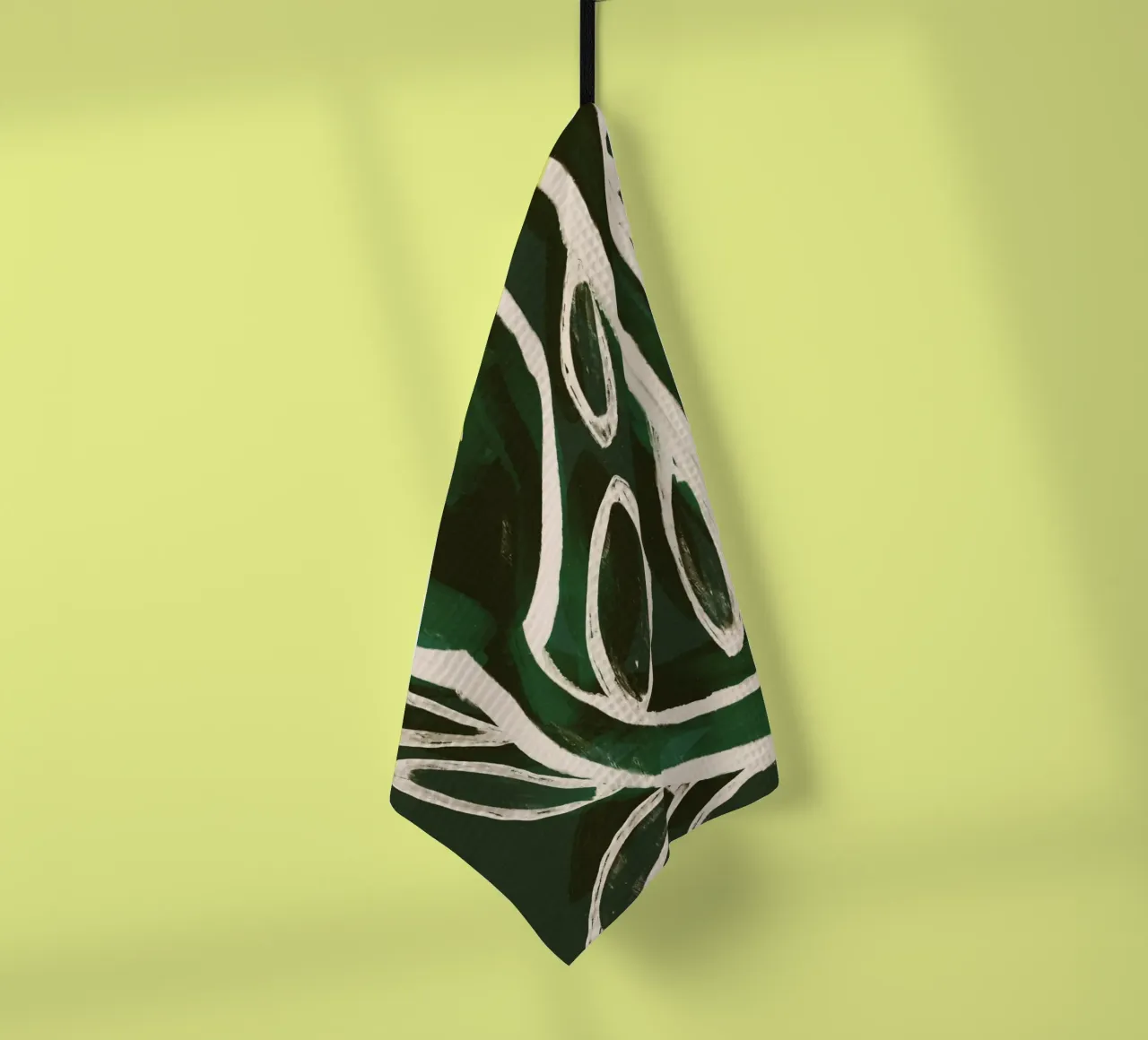 Upwards (Green) Geschirrtuch von treechild