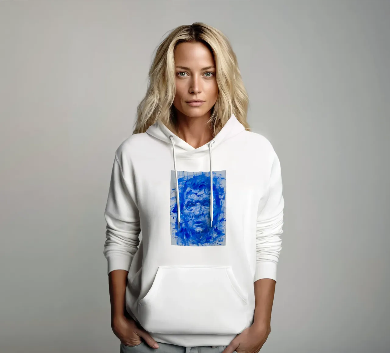Signore blu felpa con cappuccio da Collins Shop