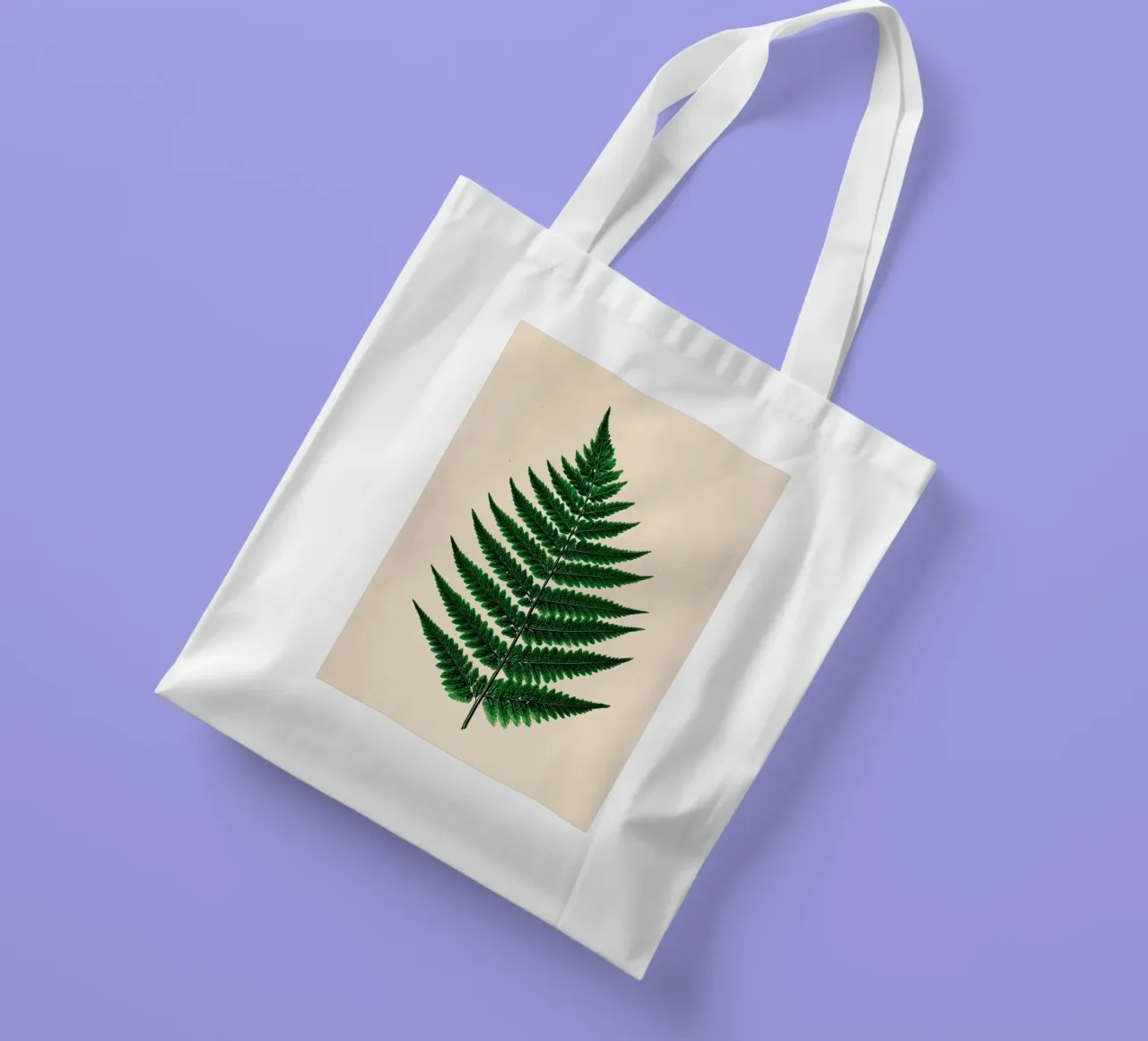 Foglia di felce borsa in juta da Studio Verde