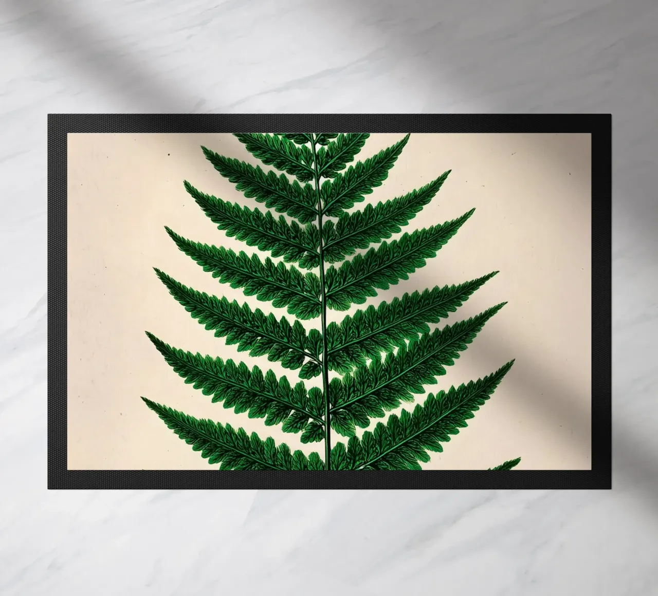 Fern leaf doormat by Studio Verde