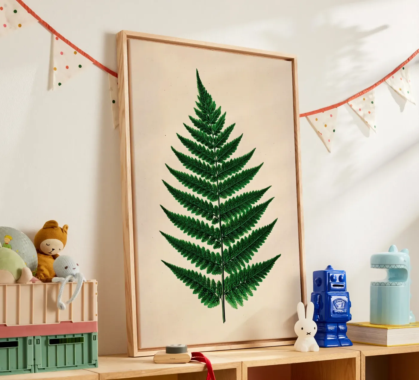 Fern leaf canvas van Studio Verde