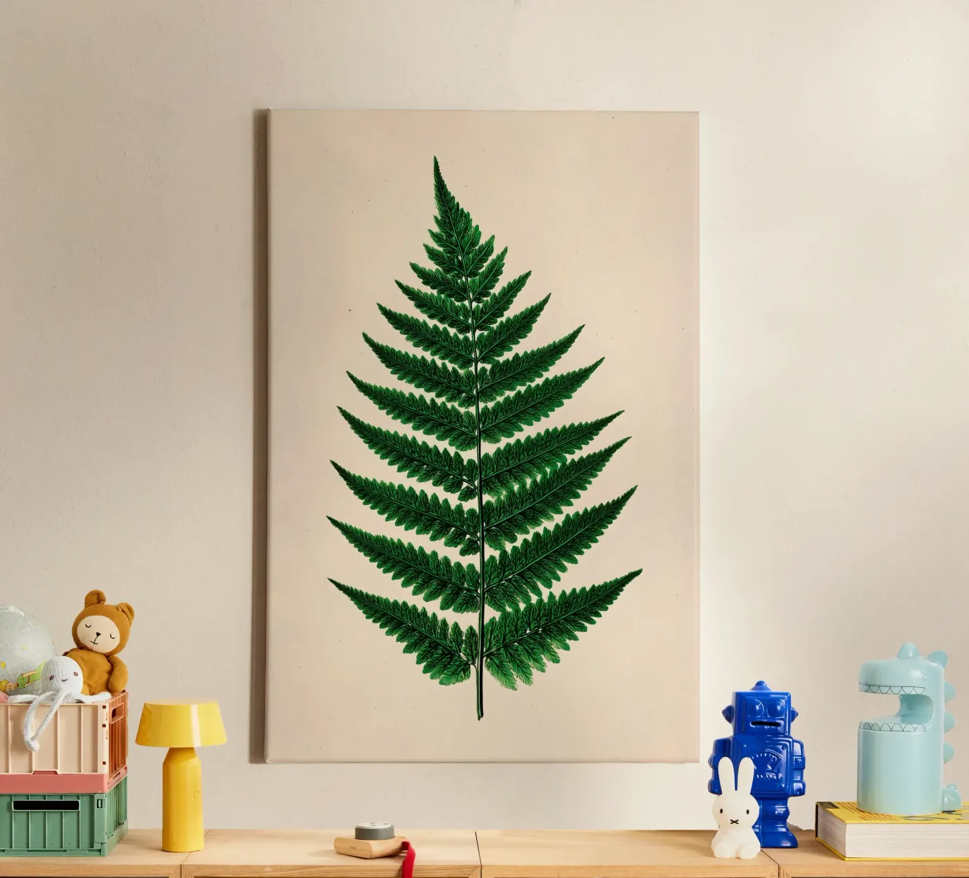 Fern leaf canvas van Studio Verde