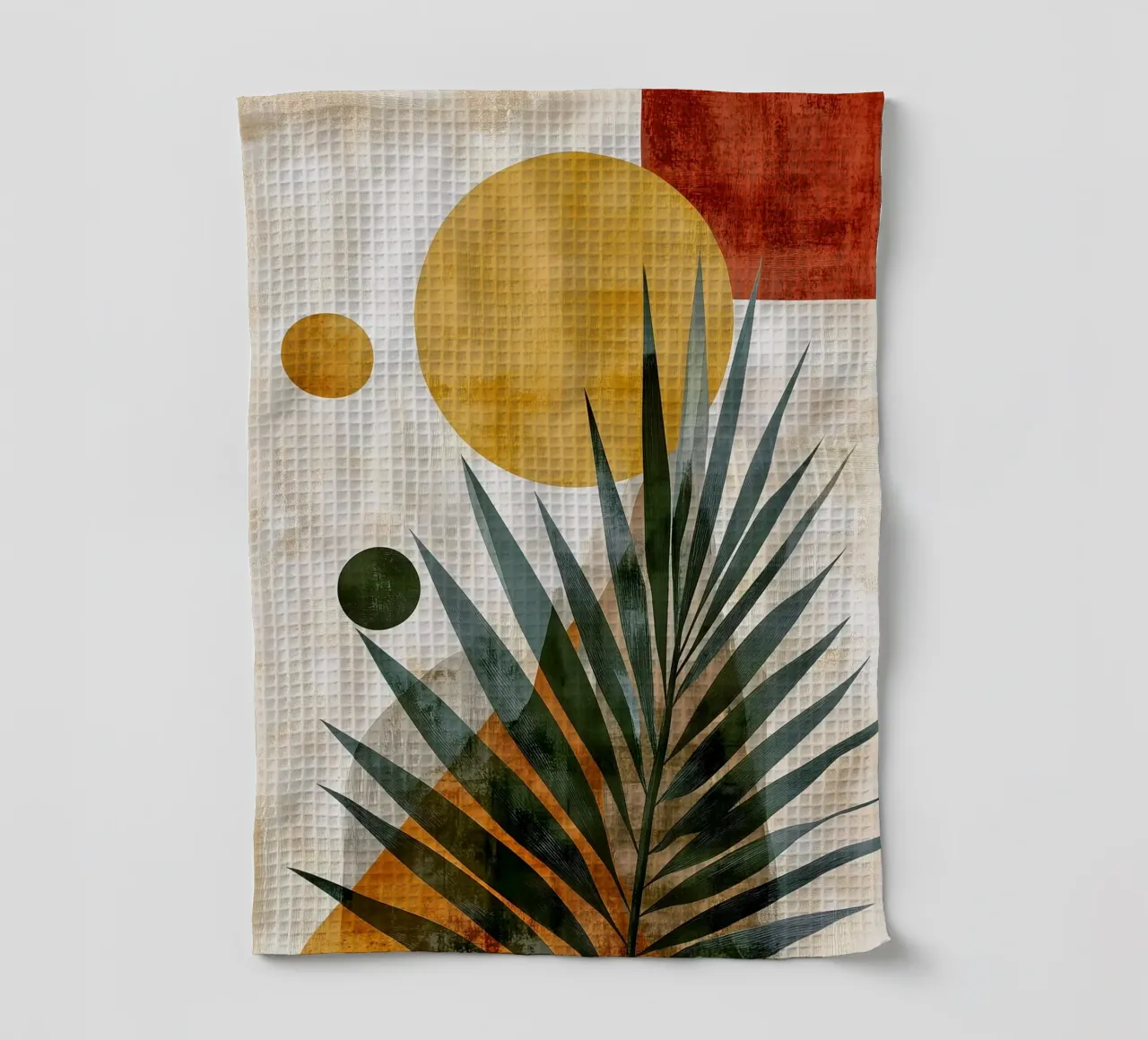 Feuille de palmier art abstrait torchon de Studio Verde