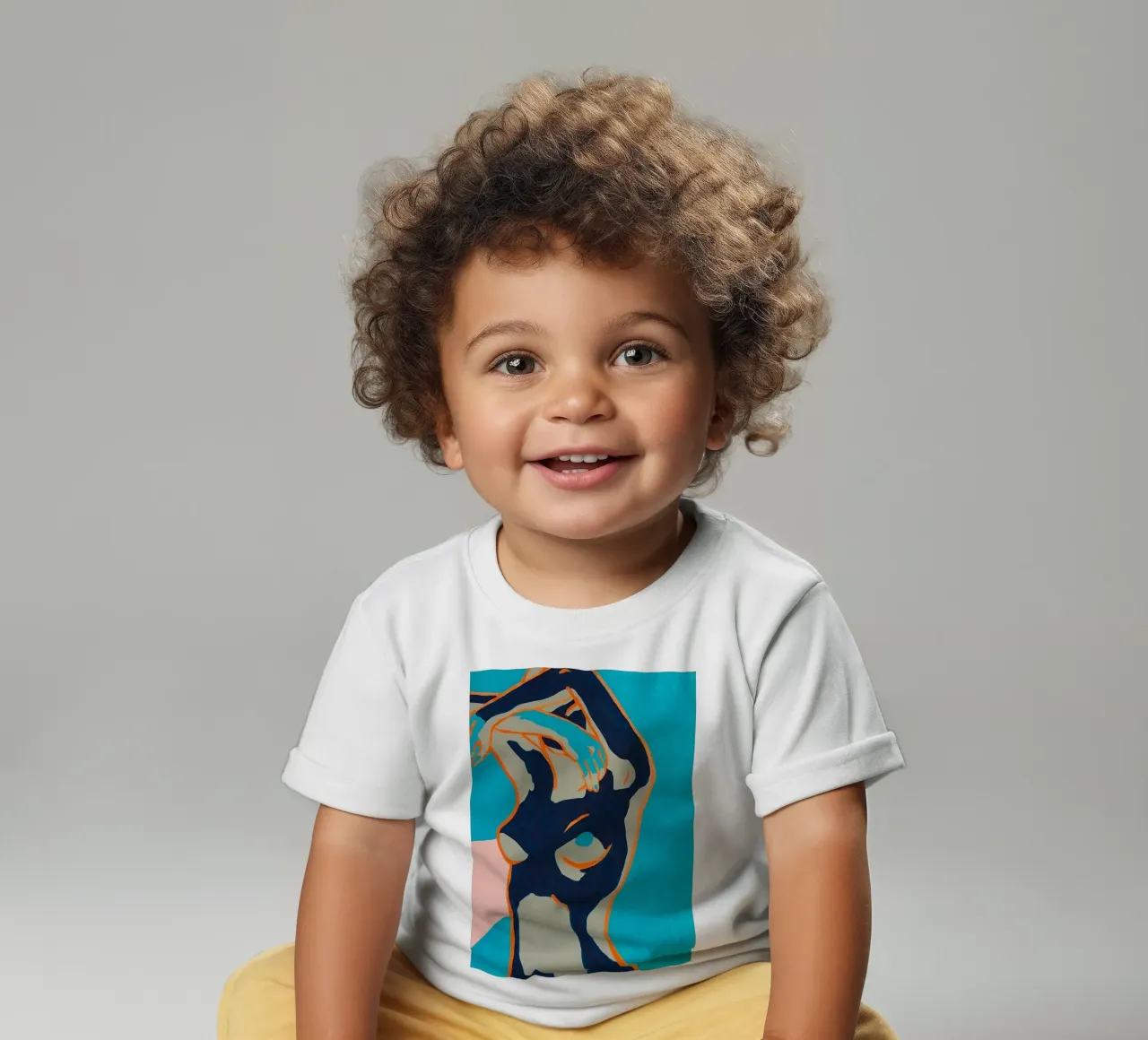 Ragazza nuda colorata d'epoca maglietta neonato da https://www.juniqe.com/uk/shop/Henndraws