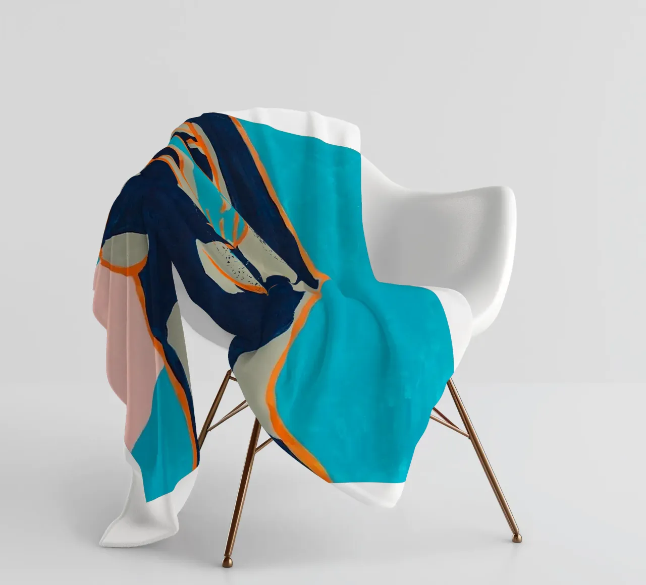 Ragazza nuda colorata d'epoca coperta in pile da https://www.juniqe.com/uk/shop/Henndraws