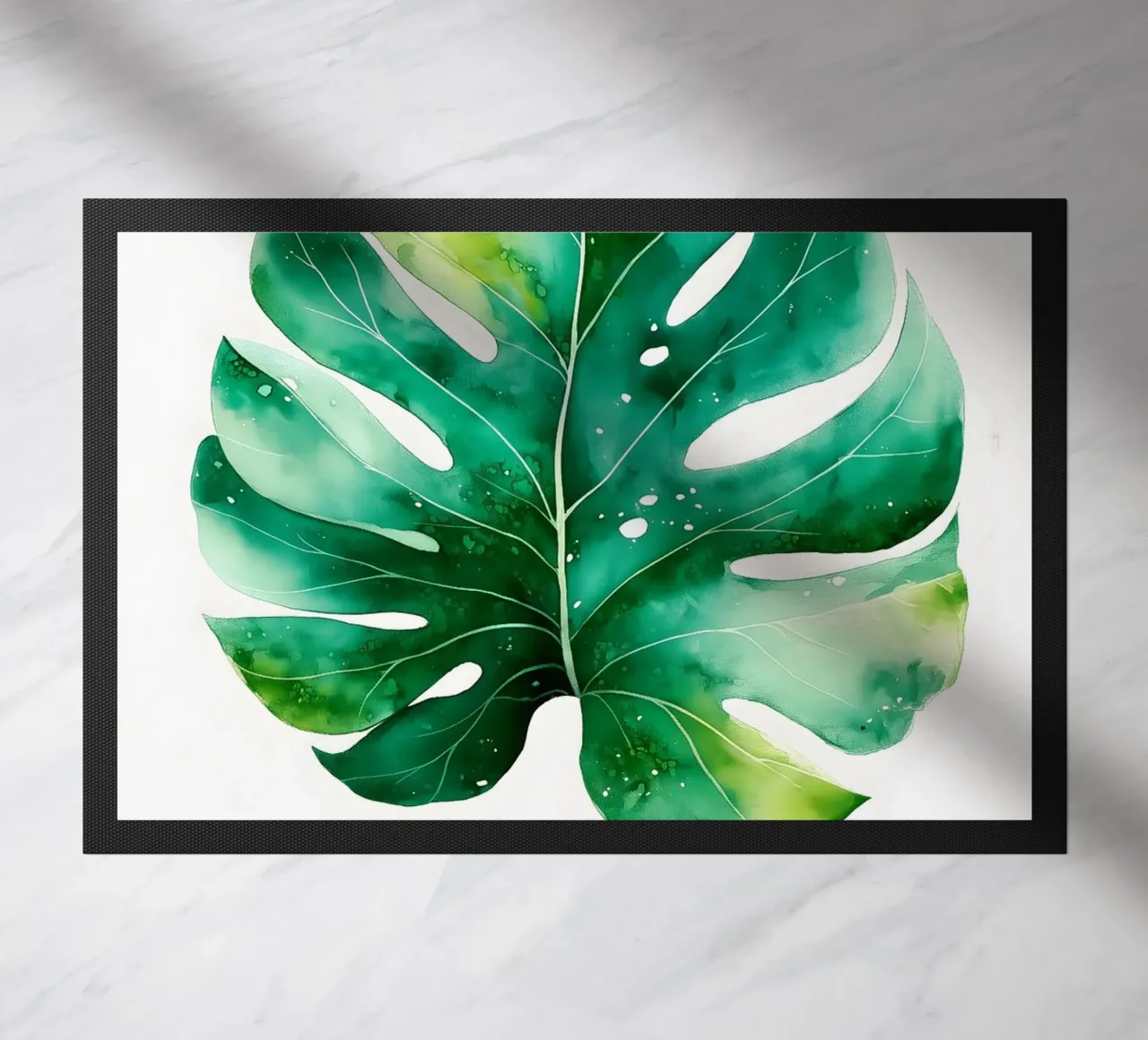 Monstera leaf Fußmatte von Studio Verde