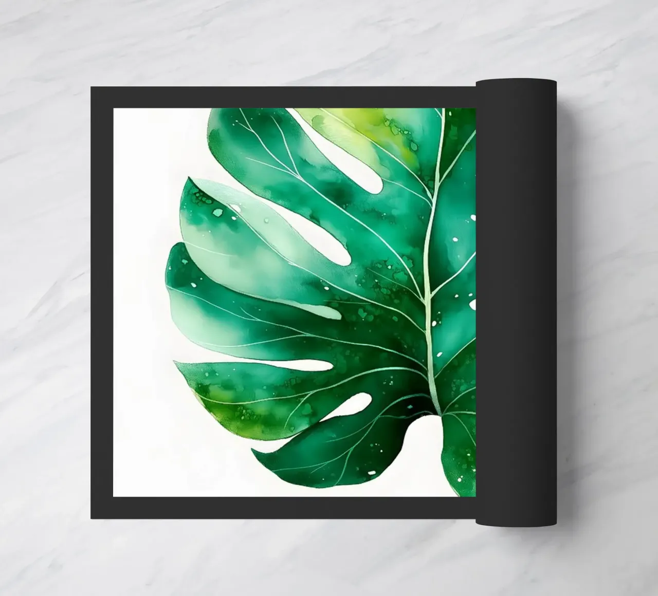 Monstera leaf Fußmatte von Studio Verde