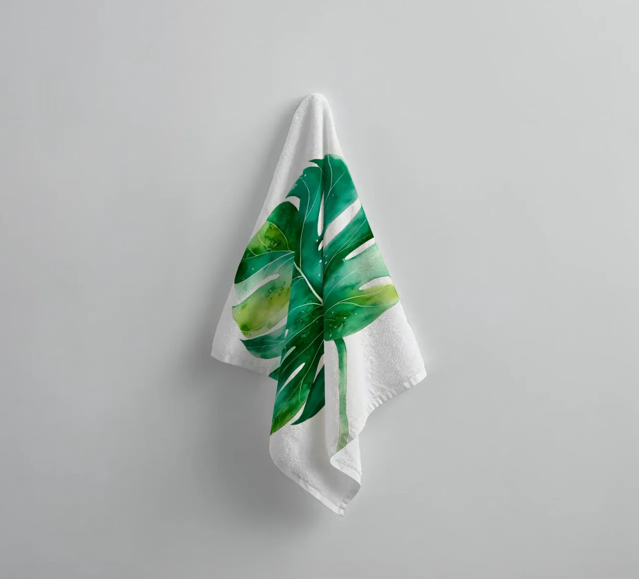 Monsterablad badhanddoek van Studio Verde