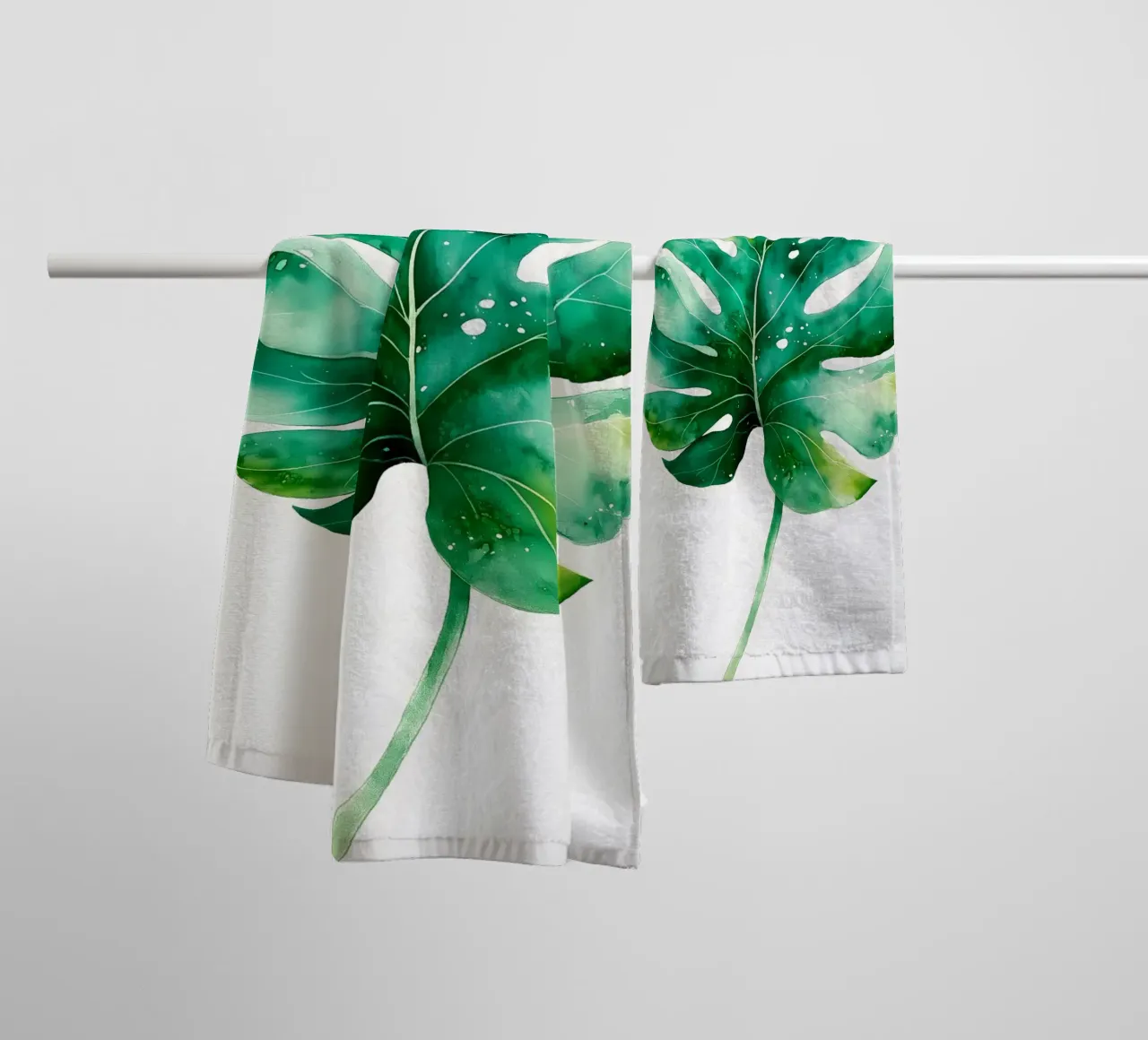 Monsterablad badhanddoek van Studio Verde