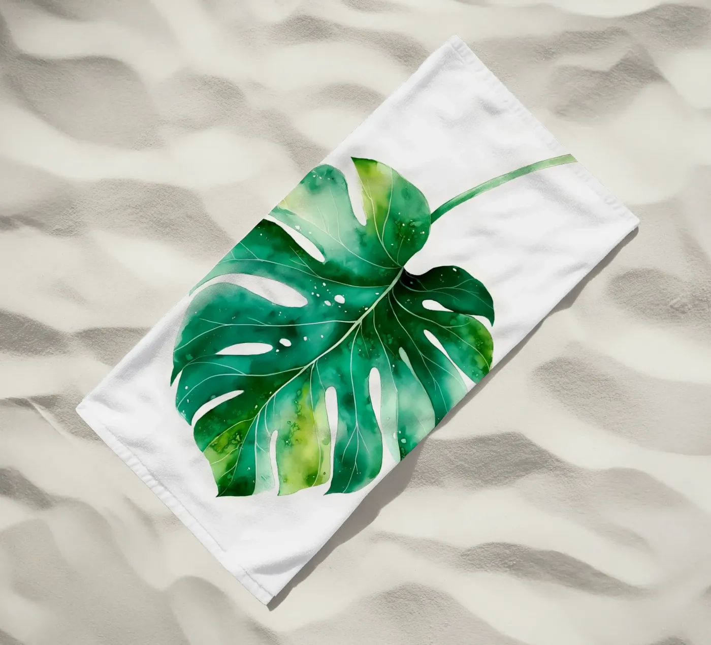 Feuille de monstera serviette de plage de Studio Verde
