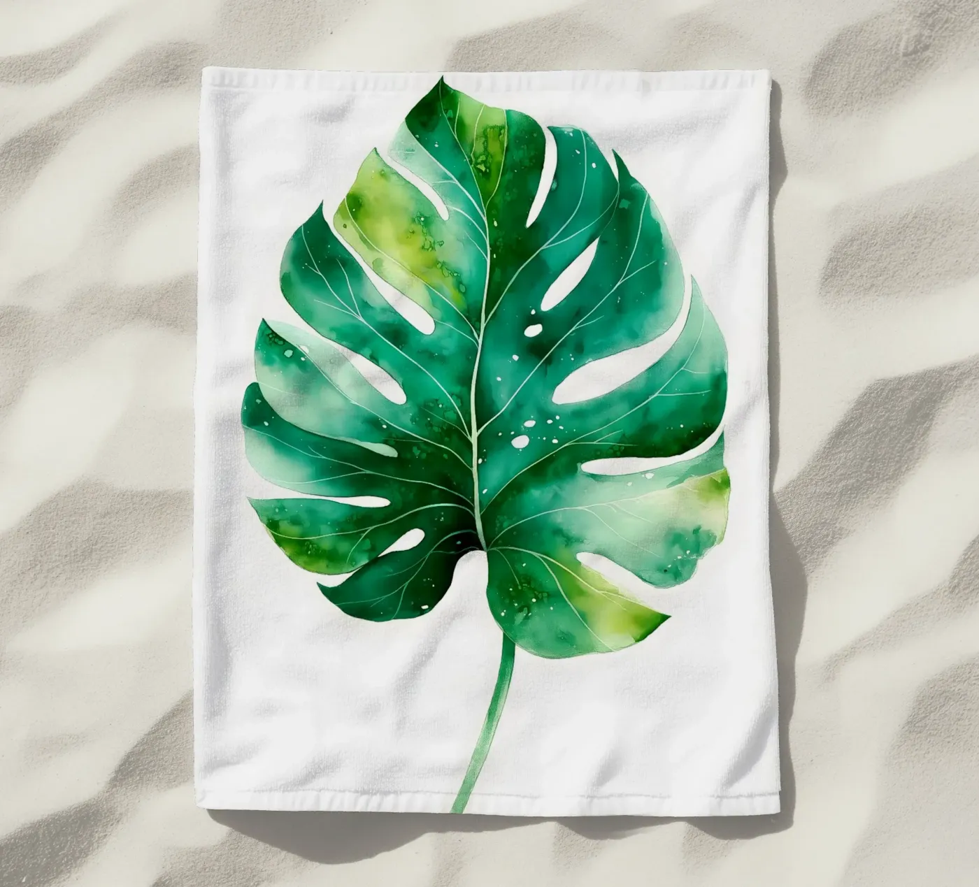 Feuille de monstera serviette de plage de Studio Verde
