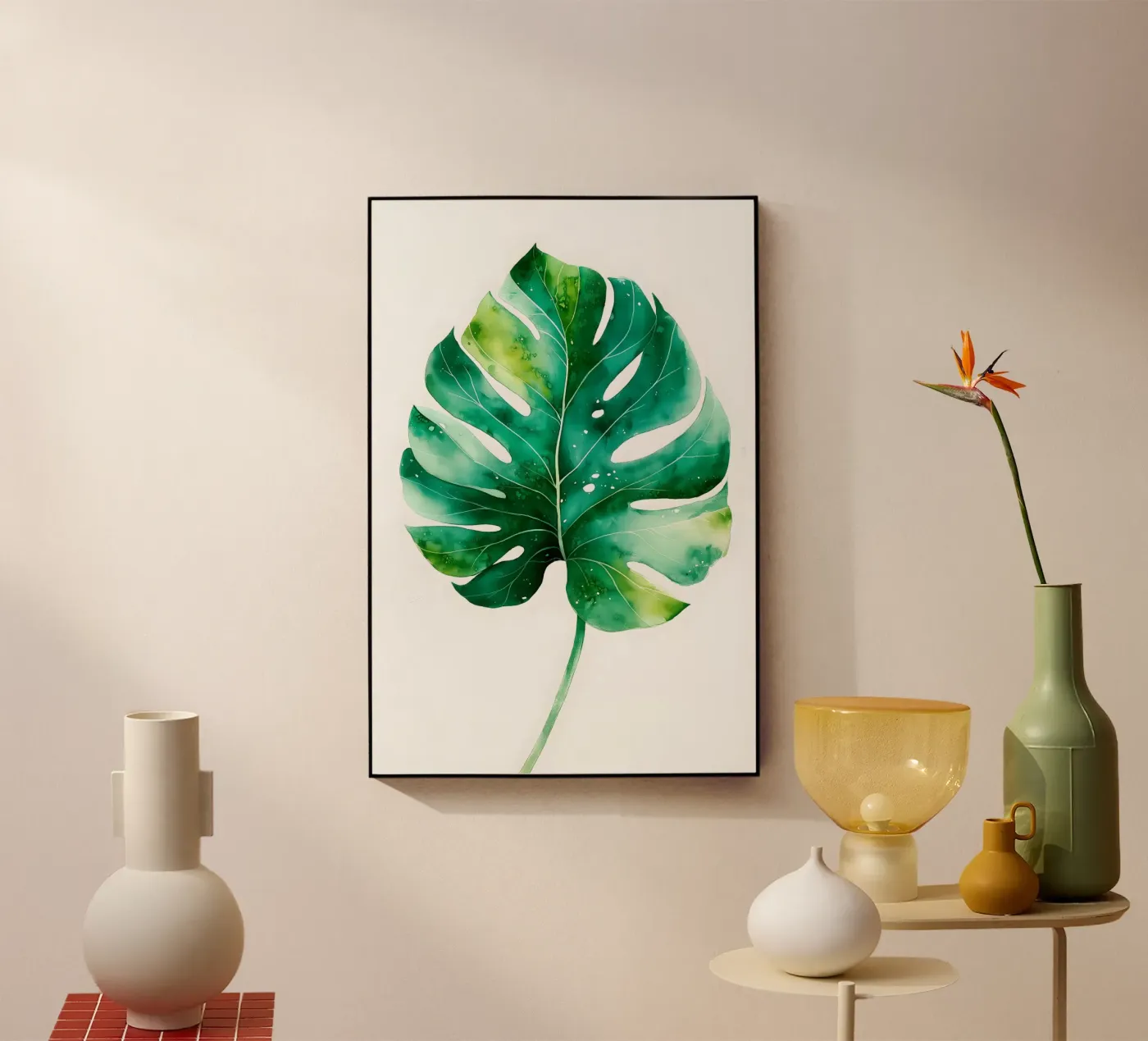 Feuille de monstera plexiglas de Studio Verde