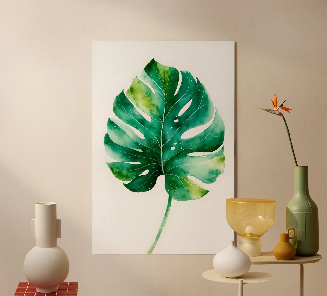 Foglia di Monstera plexiglass da Studio Verde
