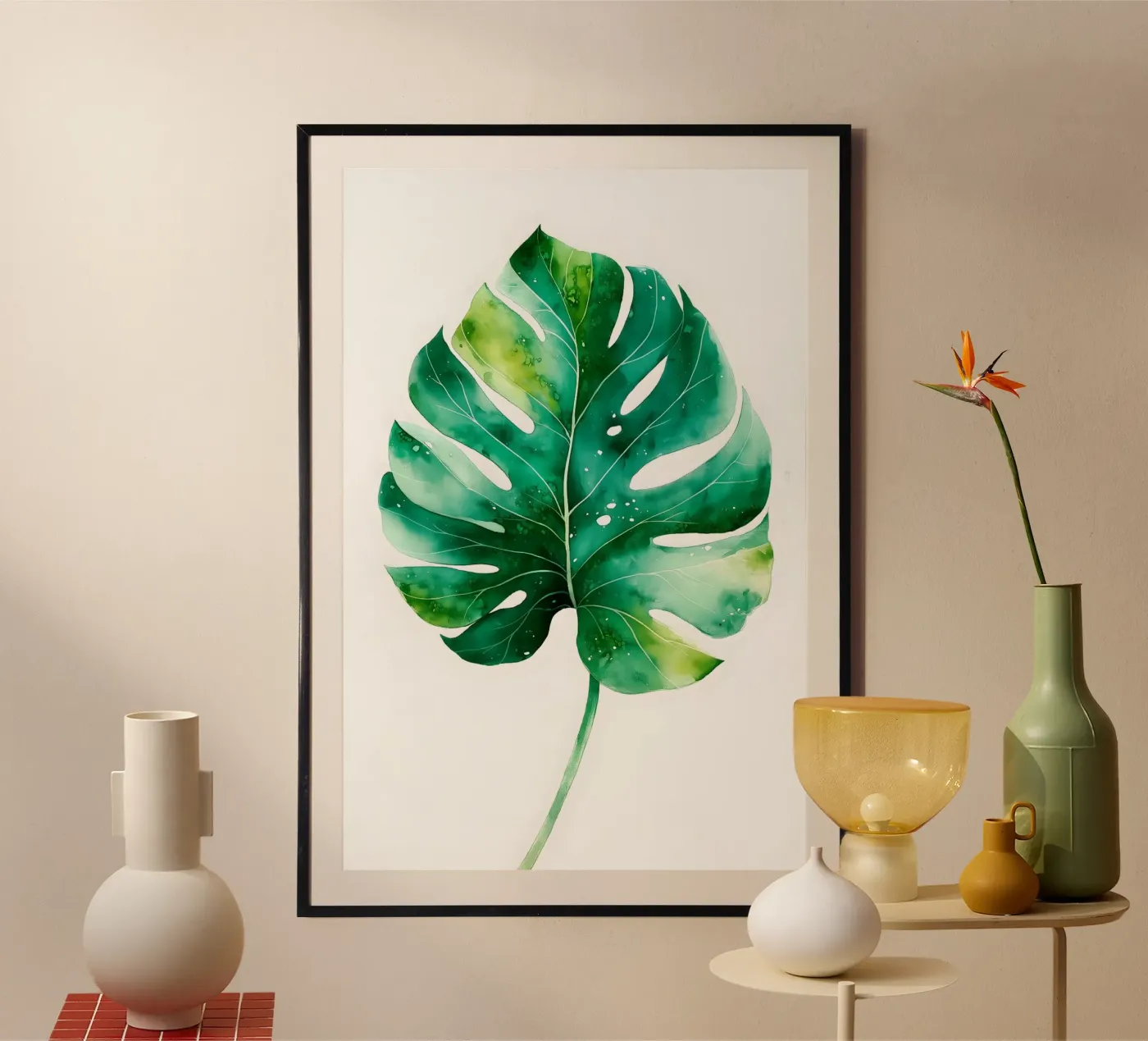 Monstera leaf Poster von Studio Verde
