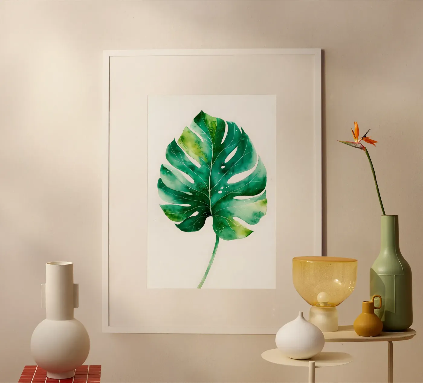 Monstera leaf Poster von Studio Verde