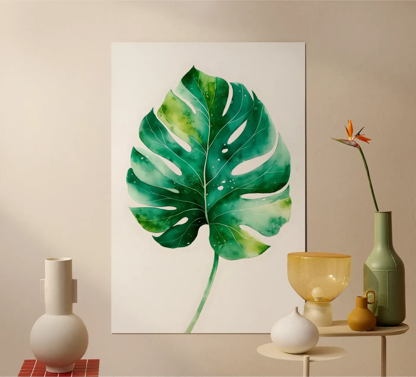 Monstera leaf Poster von Studio Verde