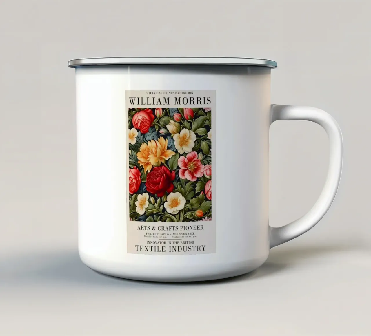 bellissime rose colorate tazza in smalto da Ropech Shop