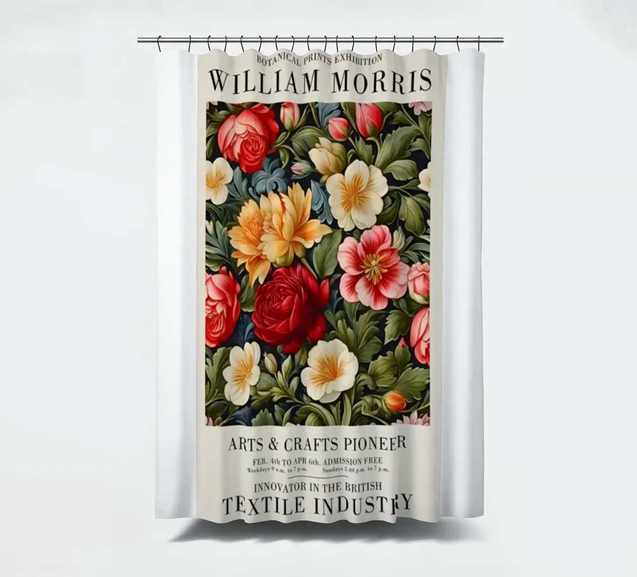 beatiful colorful roses shower curtain by Ropech Shop