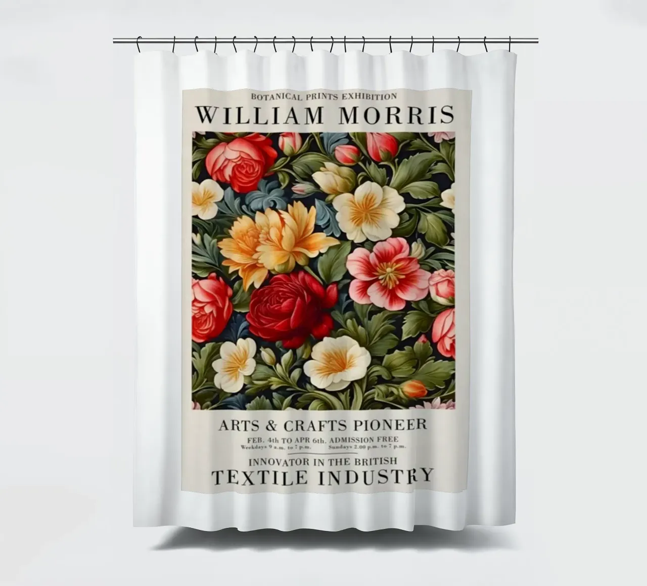 beatiful colorful roses shower curtain by Ropech Shop