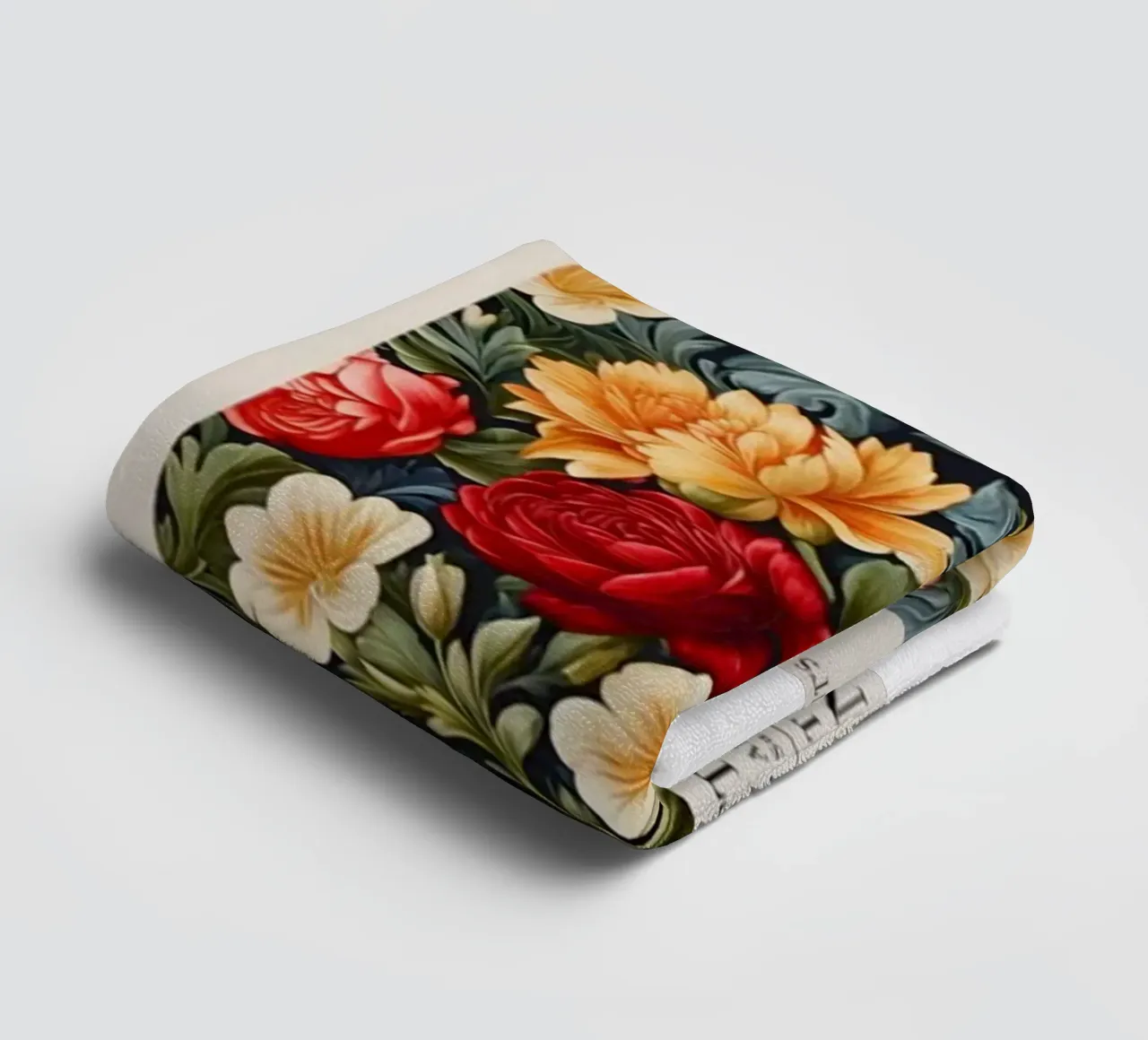 beatiful colorful roses towel by Ropech Shop
